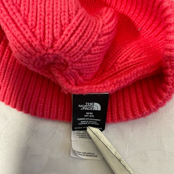 The North Face Littles Toddler Box Logo Pom Beanie Hat - Picture 3 of 6
